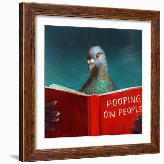 Pooping on People-Lucia Heffernan-Framed Art Print