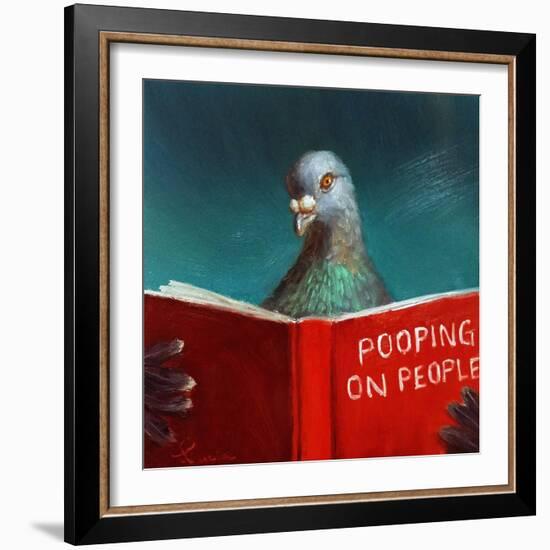 Pooping on People-Lucia Heffernan-Framed Art Print