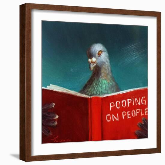 Pooping on People-Lucia Heffernan-Framed Art Print