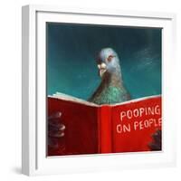 Pooping on People-Lucia Heffernan-Framed Art Print