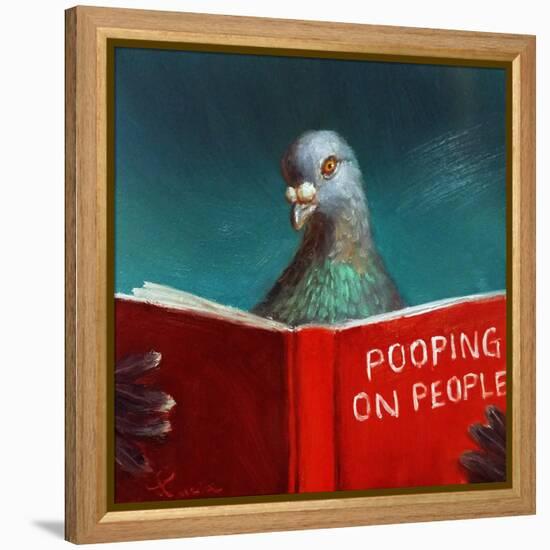 Pooping on People-Lucia Heffernan-Framed Stretched Canvas