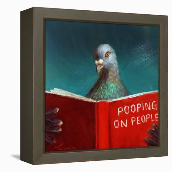 Pooping on People-Lucia Heffernan-Framed Stretched Canvas