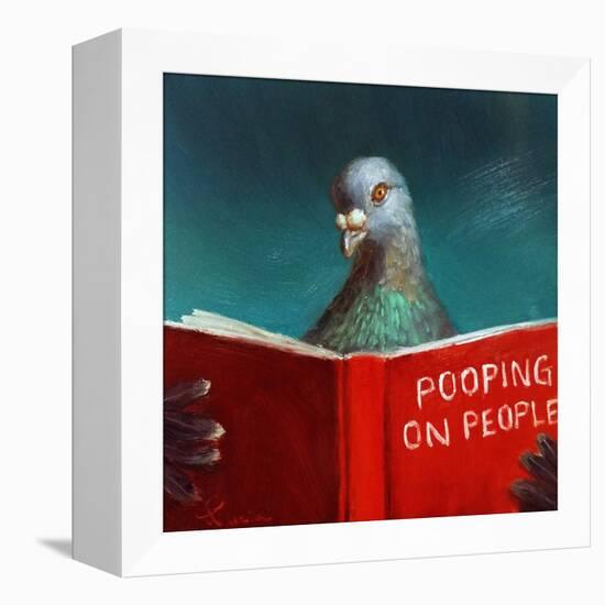 Pooping on People-Lucia Heffernan-Framed Stretched Canvas