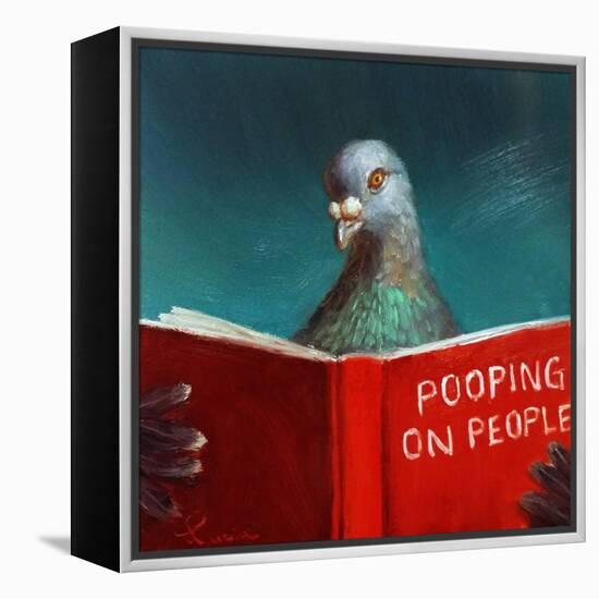 Pooping on People-Lucia Heffernan-Framed Stretched Canvas
