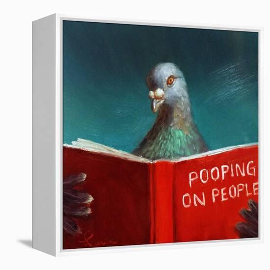 Pooping on People-Lucia Heffernan-Framed Stretched Canvas