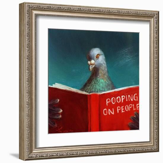 Pooping on People-Lucia Heffernan-Framed Art Print