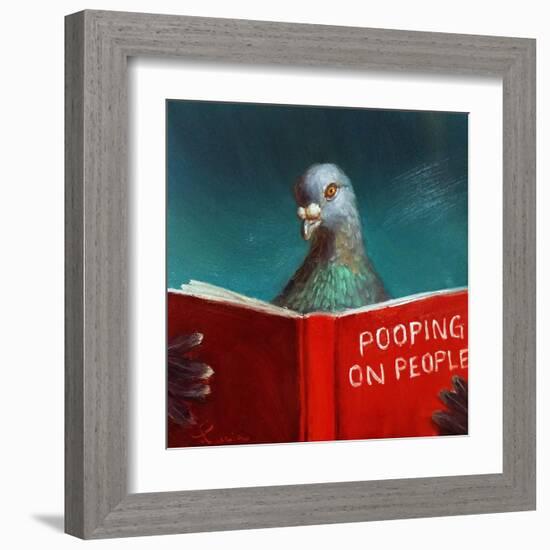 Pooping on People-Lucia Heffernan-Framed Art Print