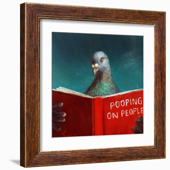 Pooping on People-Lucia Heffernan-Framed Art Print