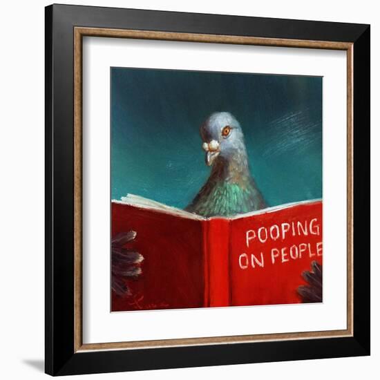 Pooping on People-Lucia Heffernan-Framed Art Print