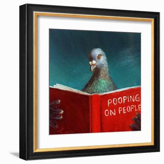 Pooping on People-Lucia Heffernan-Framed Art Print