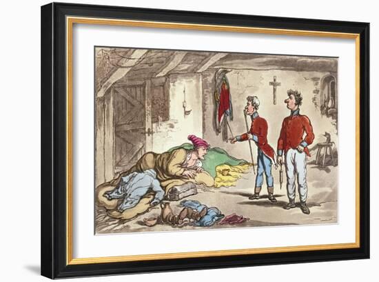 Poor Johnny on the Sick List-Thomas Rowlandson-Framed Giclee Print