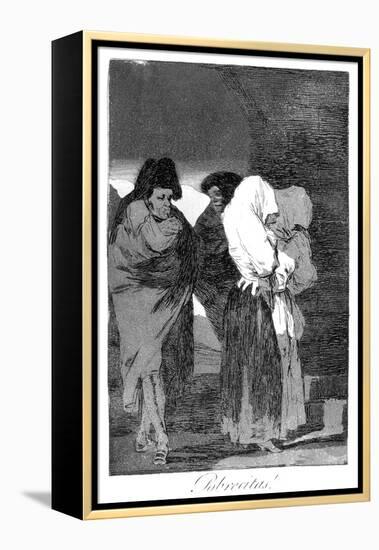 Poor Little Girls!, 1799-Francisco de Goya-Framed Premier Image Canvas