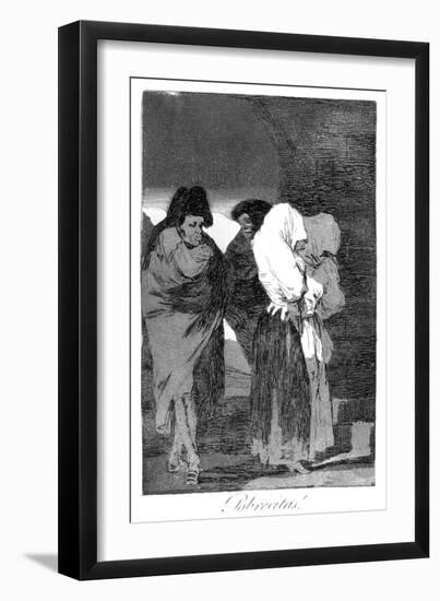 Poor Little Girls!, 1799-Francisco de Goya-Framed Giclee Print