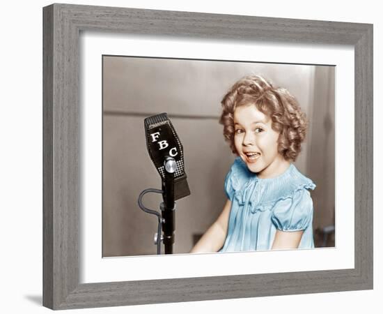 POOR LITTLE RICH GIRL, Shirley Temple, 1936.-null-Framed Photo