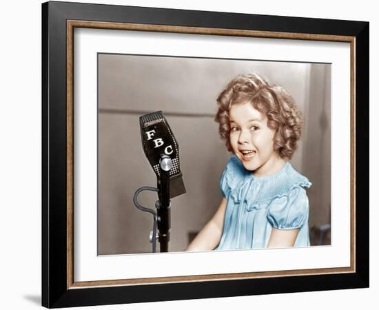 POOR LITTLE RICH GIRL, Shirley Temple, 1936.-null-Framed Photo