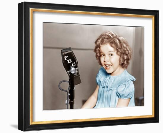 POOR LITTLE RICH GIRL, Shirley Temple, 1936.-null-Framed Photo