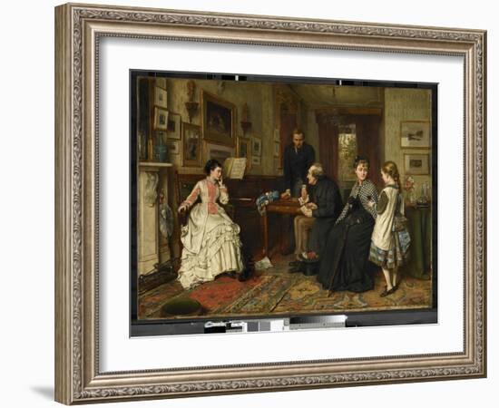 Poor Relations, 1875 (Oil on Canvas)-George Goodwin Kilburne-Framed Giclee Print