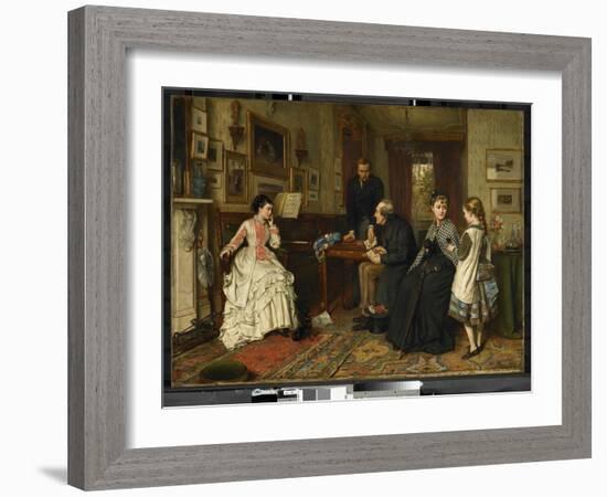 Poor Relations, 1875 (Oil on Canvas)-George Goodwin Kilburne-Framed Giclee Print