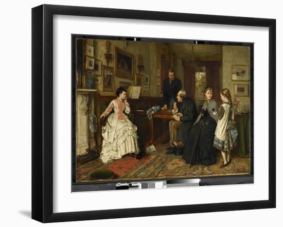 Poor Relations, 1875 (Oil on Canvas)-George Goodwin Kilburne-Framed Giclee Print