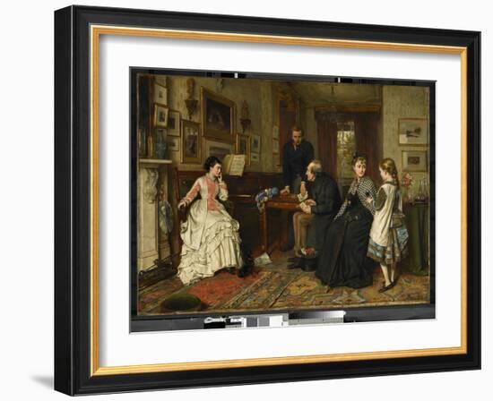 Poor Relations, 1875 (Oil on Canvas)-George Goodwin Kilburne-Framed Giclee Print