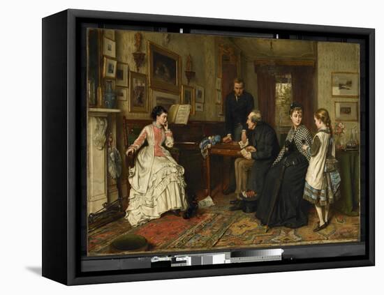 Poor Relations, 1875 (Oil on Canvas)-George Goodwin Kilburne-Framed Premier Image Canvas