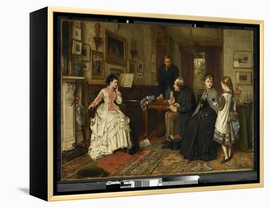 Poor Relations, 1875 (Oil on Canvas)-George Goodwin Kilburne-Framed Premier Image Canvas