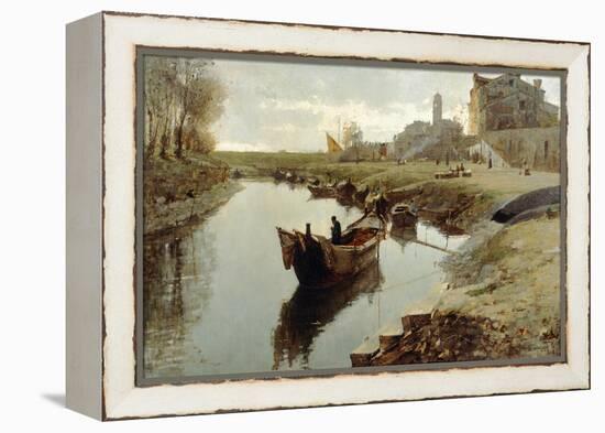 Poor Venice, 1882-1883-Pietro Fragiacomo-Framed Premier Image Canvas