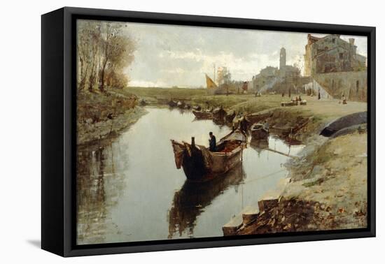 Poor Venice, 1882-1883-Pietro Fragiacomo-Framed Premier Image Canvas