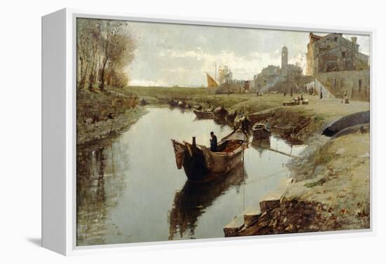 Poor Venice, 1882-1883-Pietro Fragiacomo-Framed Premier Image Canvas