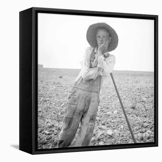 Poor white, North Carolina, 1936-Dorothea Lange-Framed Premier Image Canvas