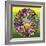 Pop Art Circle Flowers 615-Howie Green-Framed Giclee Print