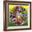 Pop Art Circle Flowers 615-Howie Green-Framed Giclee Print