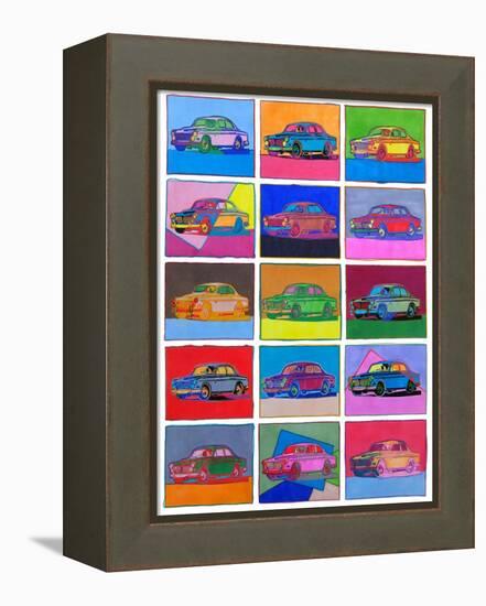 Pop Art Classic Volvo-Howie Green-Framed Premier Image Canvas