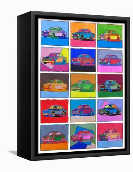 Pop Art Classic Volvo-Howie Green-Framed Premier Image Canvas