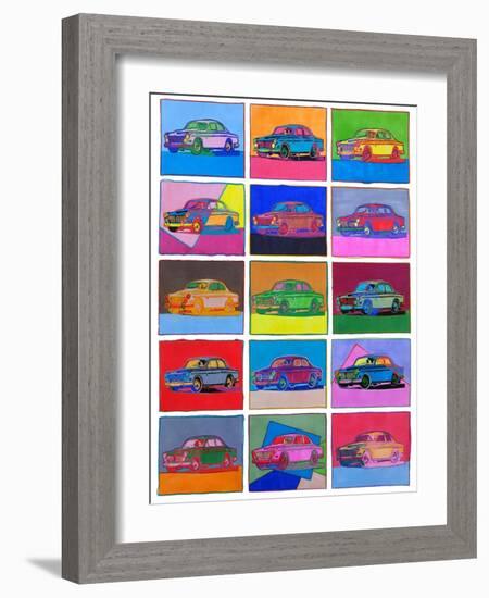 Pop Art Classic Volvo-Howie Green-Framed Giclee Print