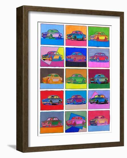 Pop Art Classic Volvo-Howie Green-Framed Giclee Print