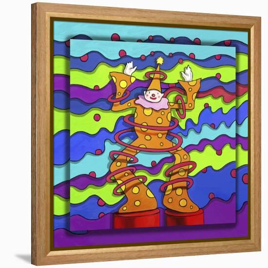 Pop-Art Clown-Howie Green-Framed Premier Image Canvas