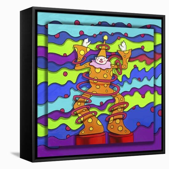 Pop-Art Clown-Howie Green-Framed Premier Image Canvas