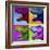 Pop Art Dinosaurs 1-Howie Green-Framed Giclee Print