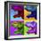 Pop Art Dinosaurs 1-Howie Green-Framed Giclee Print