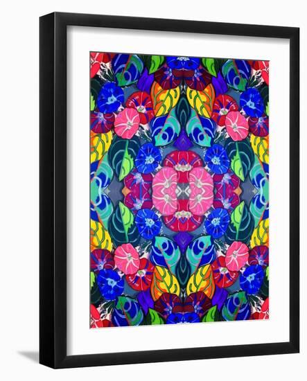 Pop Art Flowers Kalidescope-Howie Green-Framed Giclee Print