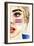 Pop Art Girl-Mercedes Lopez Charro-Framed Art Print