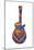 Pop Art Guitar Heart Brush-Howie Green-Mounted Giclee Print