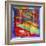 Pop Art Guitar Swirls-Howie Green-Framed Giclee Print