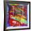 Pop Art Guitar Swirls-Howie Green-Framed Giclee Print