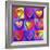 Pop Art Heart 2-Howie Green-Framed Giclee Print