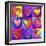 Pop Art Heart 2-Howie Green-Framed Giclee Print