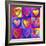 Pop Art Heart 2-Howie Green-Framed Giclee Print