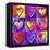 Pop Art Heart 2-Howie Green-Framed Premier Image Canvas