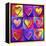 Pop Art Heart 2-Howie Green-Framed Premier Image Canvas